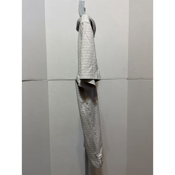 Calvin Klein Men’s Polo Shirt Gray Striped Short Sleeve Size L - Picture 4 of 8